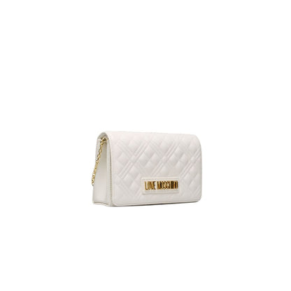 Bolso bandolera de polietileno blanco