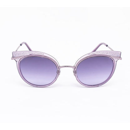 Gafas de sol de metal morado