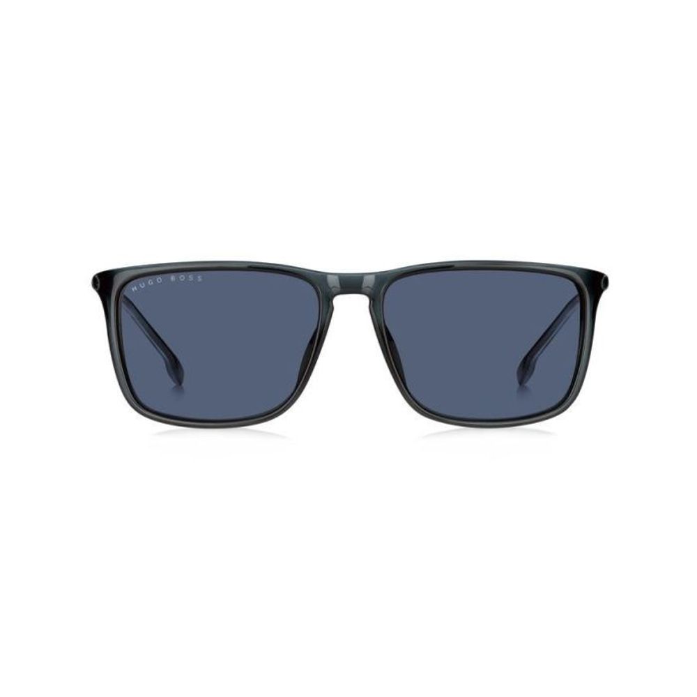 Blaue Sonnenbrille aus Metall