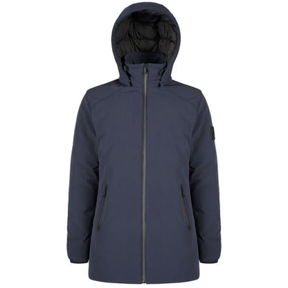 Blue Nylon Men's Down Jacket