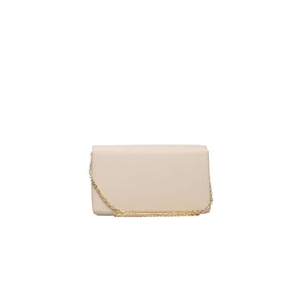 Beige Umhängetasche aus Polyethylen