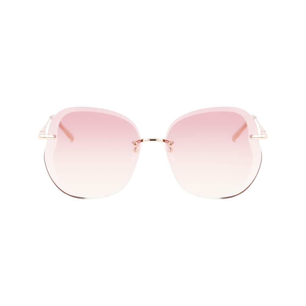 Rose Gold Metal Sunglasses