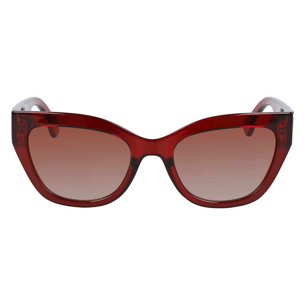 Rote Sonnenbrille mit Spritzguss-Optik