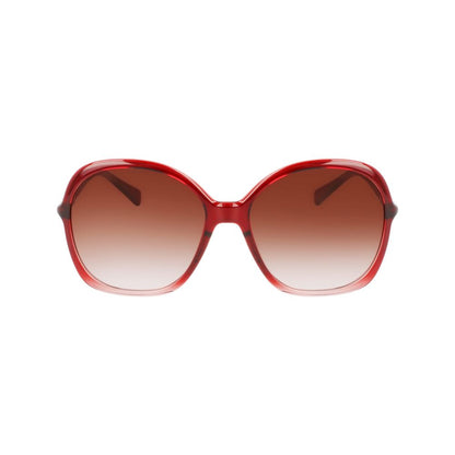 Rote Sonnenbrille mit Bio-Injektion