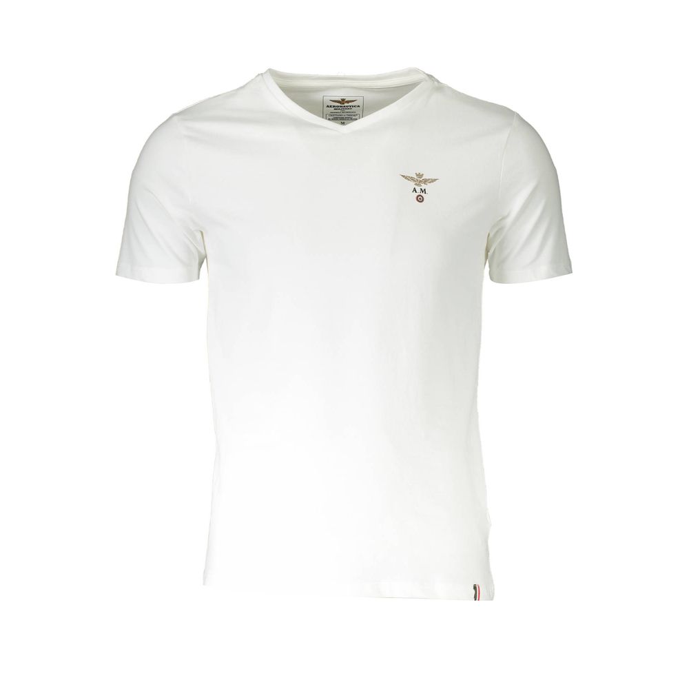 Camiseta de algodón blanca