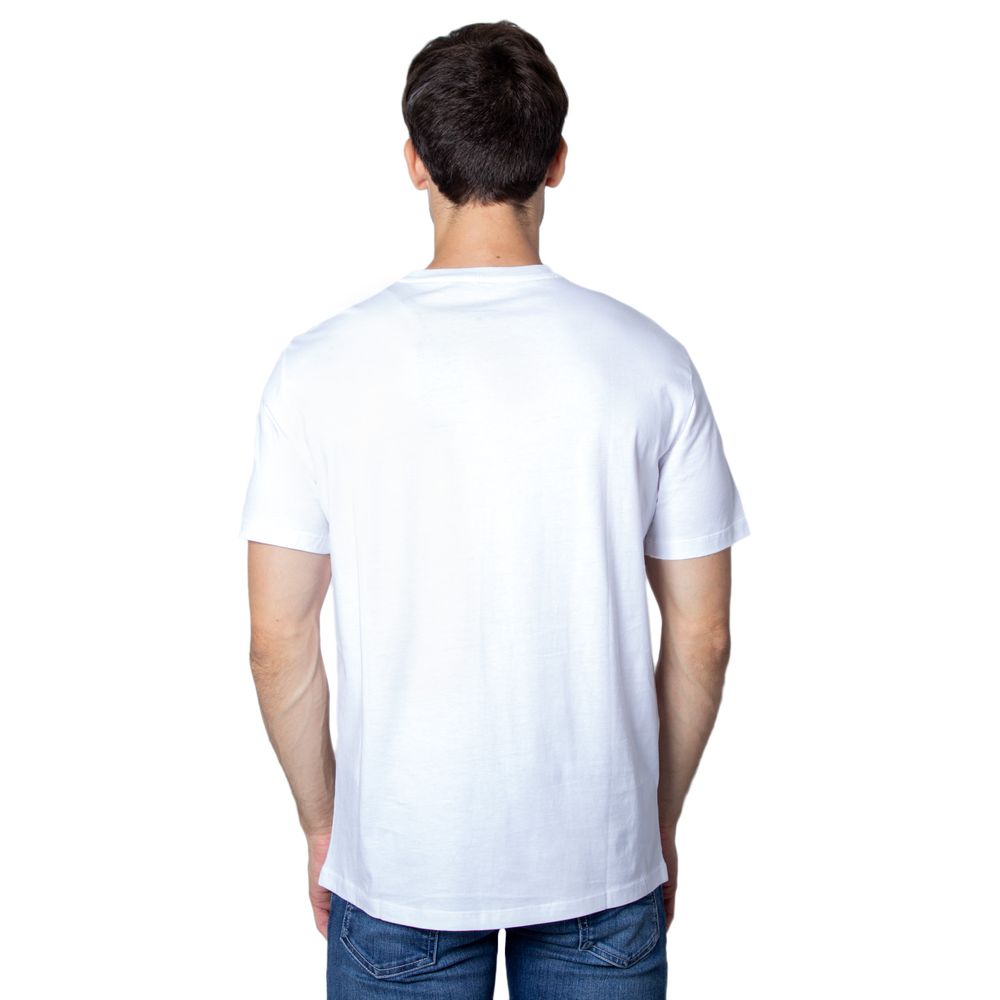 Camiseta de algodón blanca