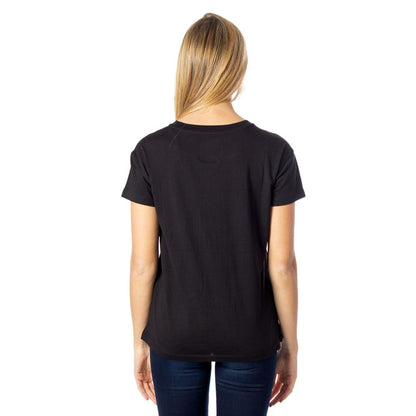 Schwarze Tops und T-Shirts aus Baumwolle