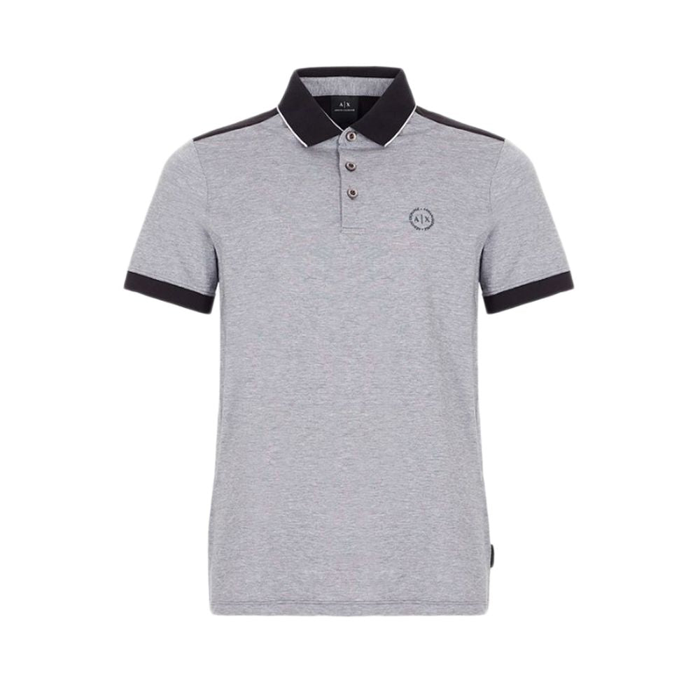 Schwarzes Poloshirt aus Baumwolle