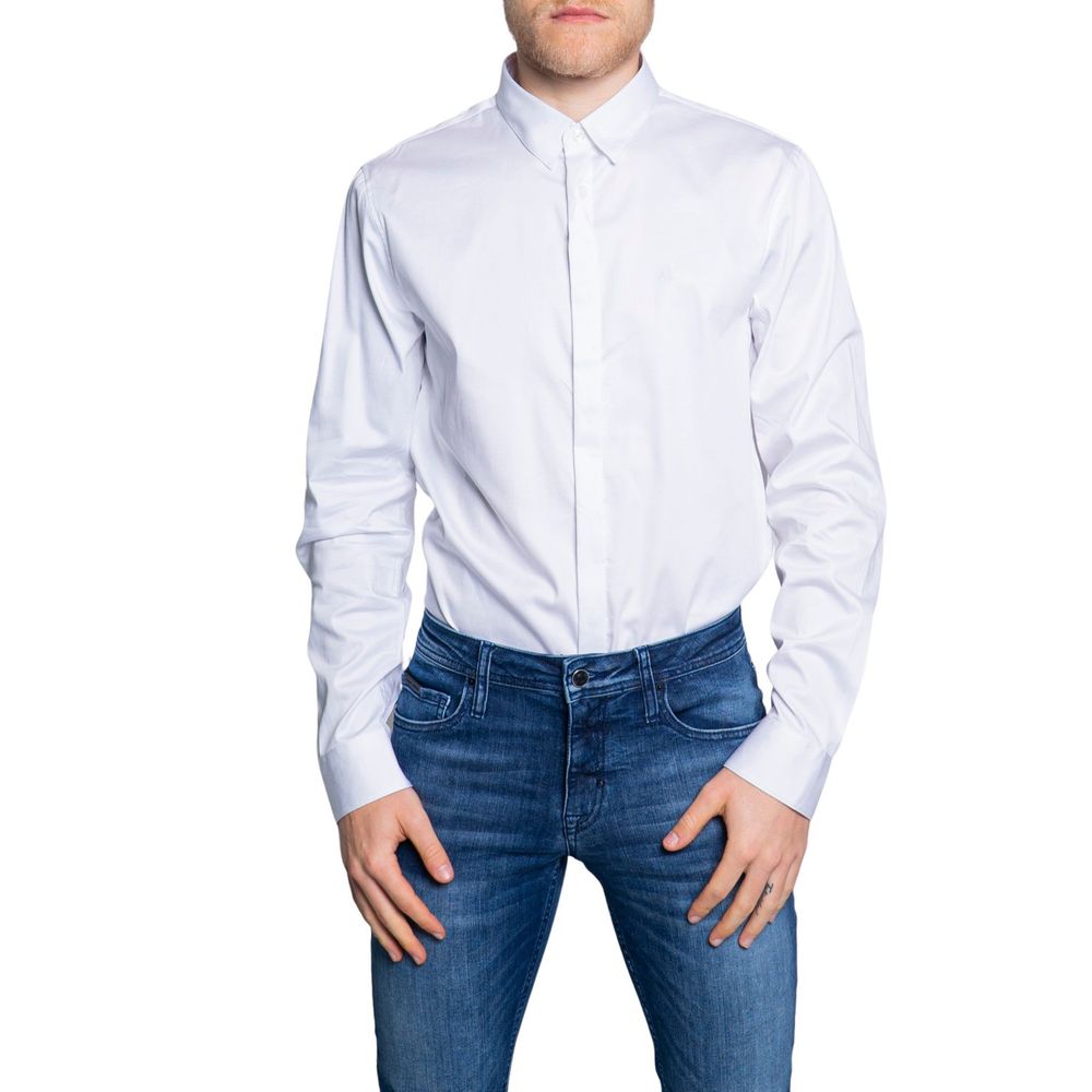 Camisa de algodón blanca