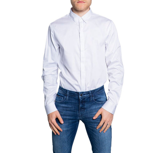 Camisa de algodón blanca