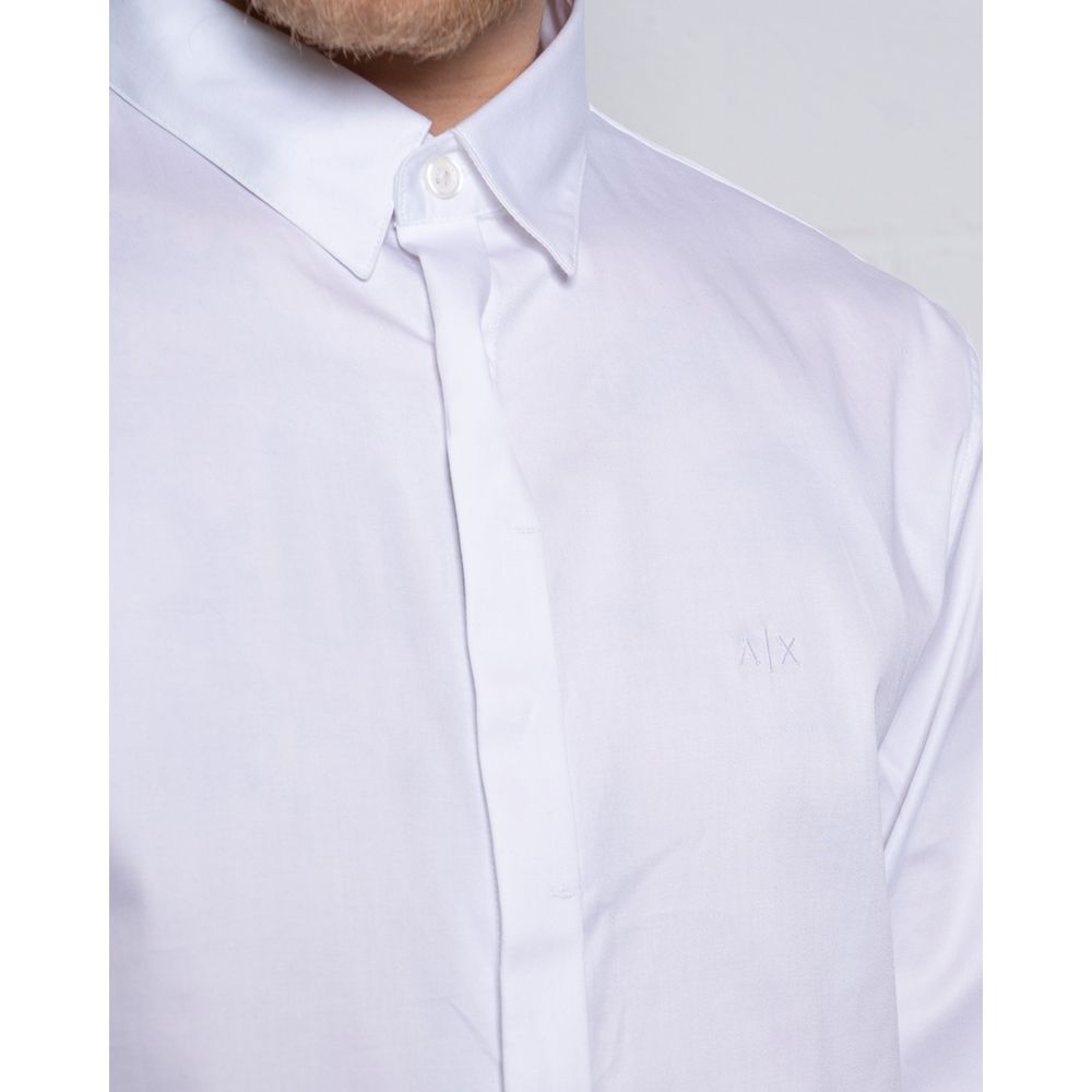 Camisa de algodón blanca