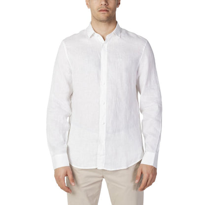 Camisa de lino blanca