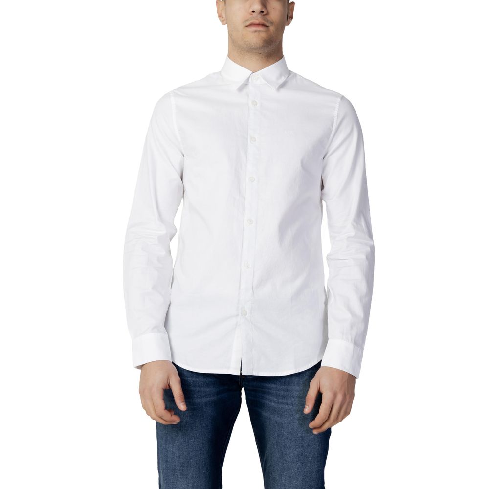 Camisa de algodón blanca