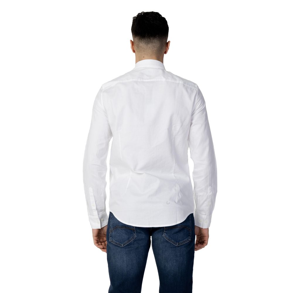 Camisa de algodón blanca