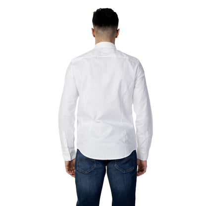 Camisa de algodón blanca