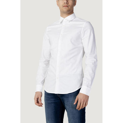 Camisa de algodón blanca