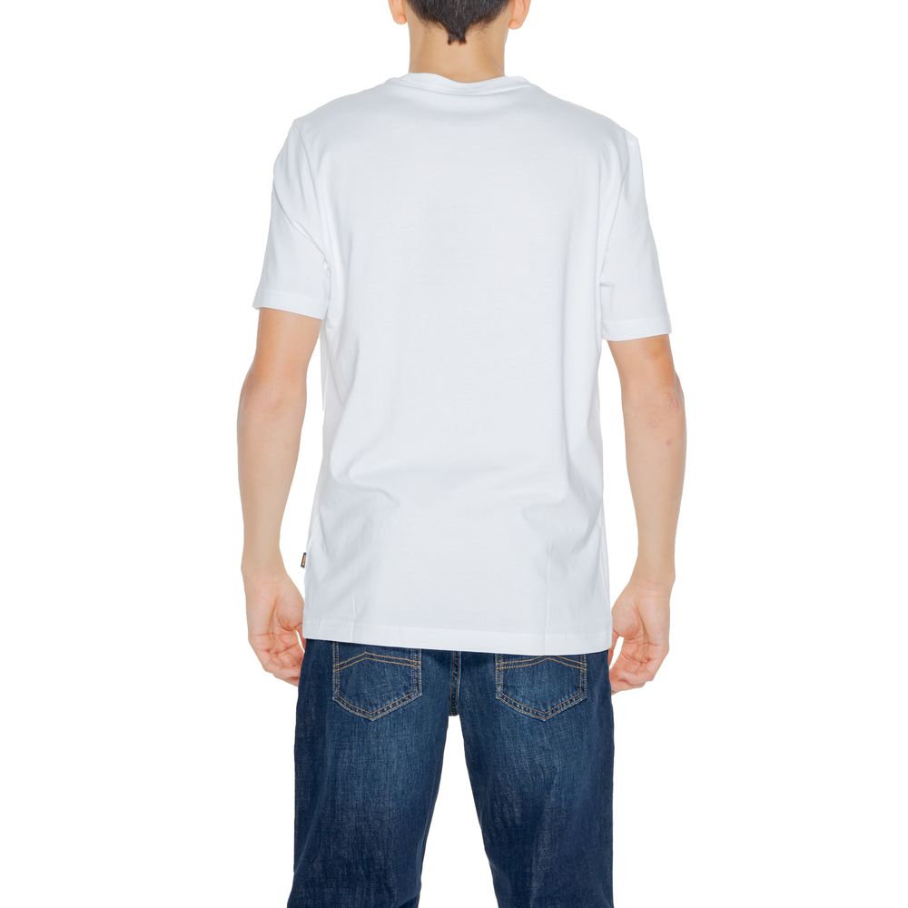 Camiseta de algodón blanca