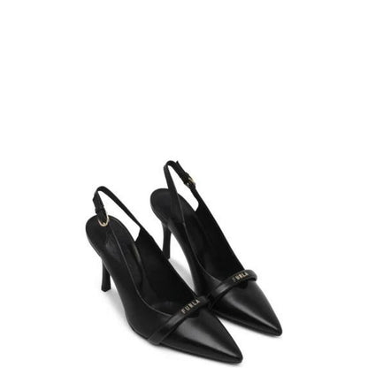 Black Leather Pump