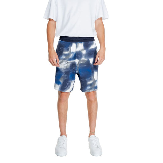 Blaue Baumwollshorts