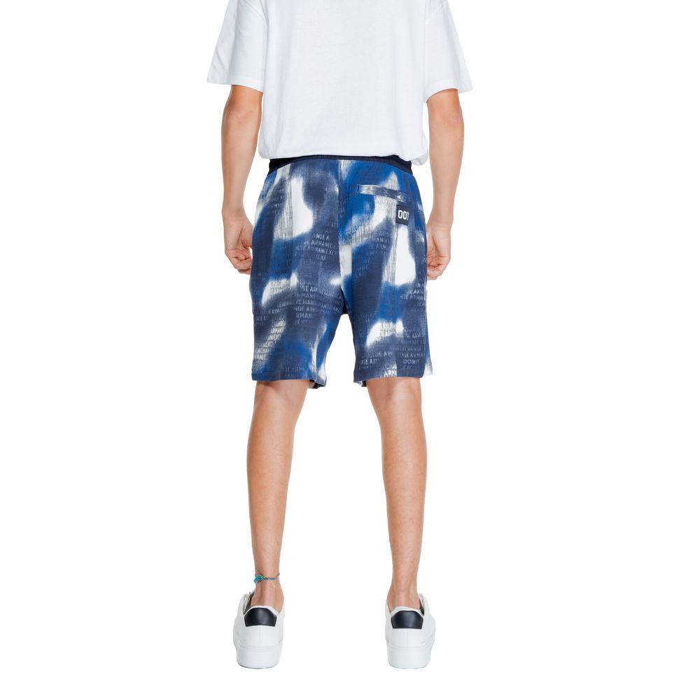 Blaue Baumwollshorts