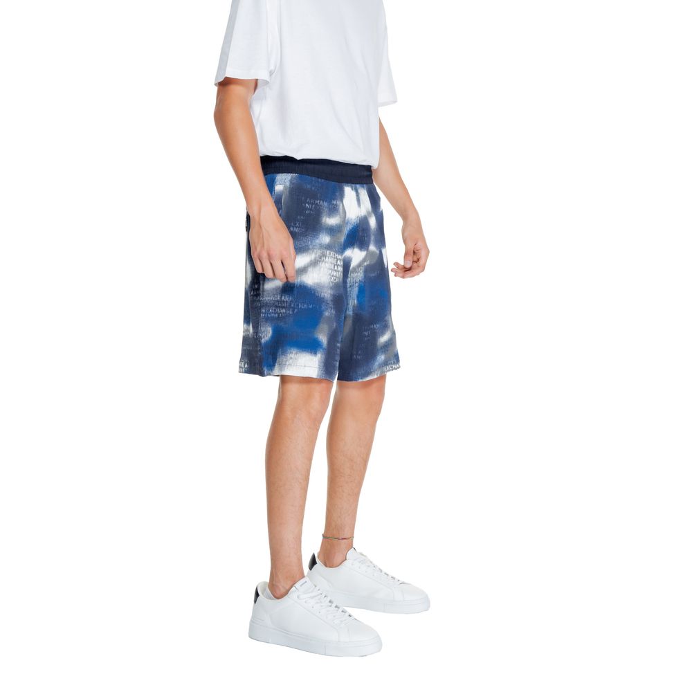 Blaue Baumwollshorts