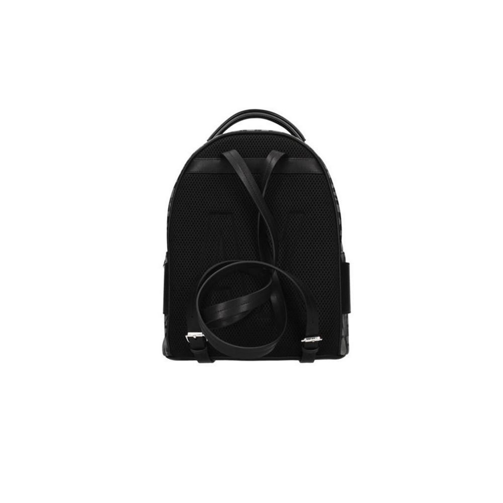 Black Cotton Backpack