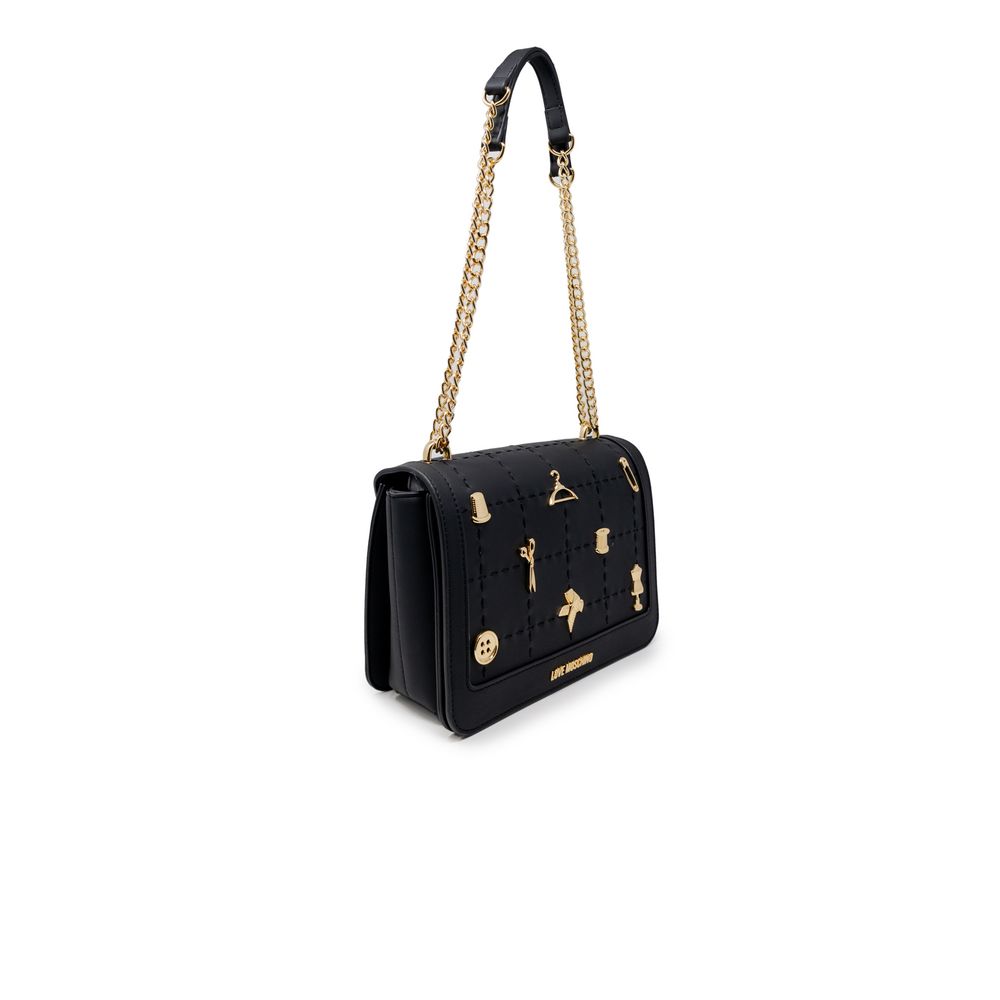 Bolso de mano de polietileno negro