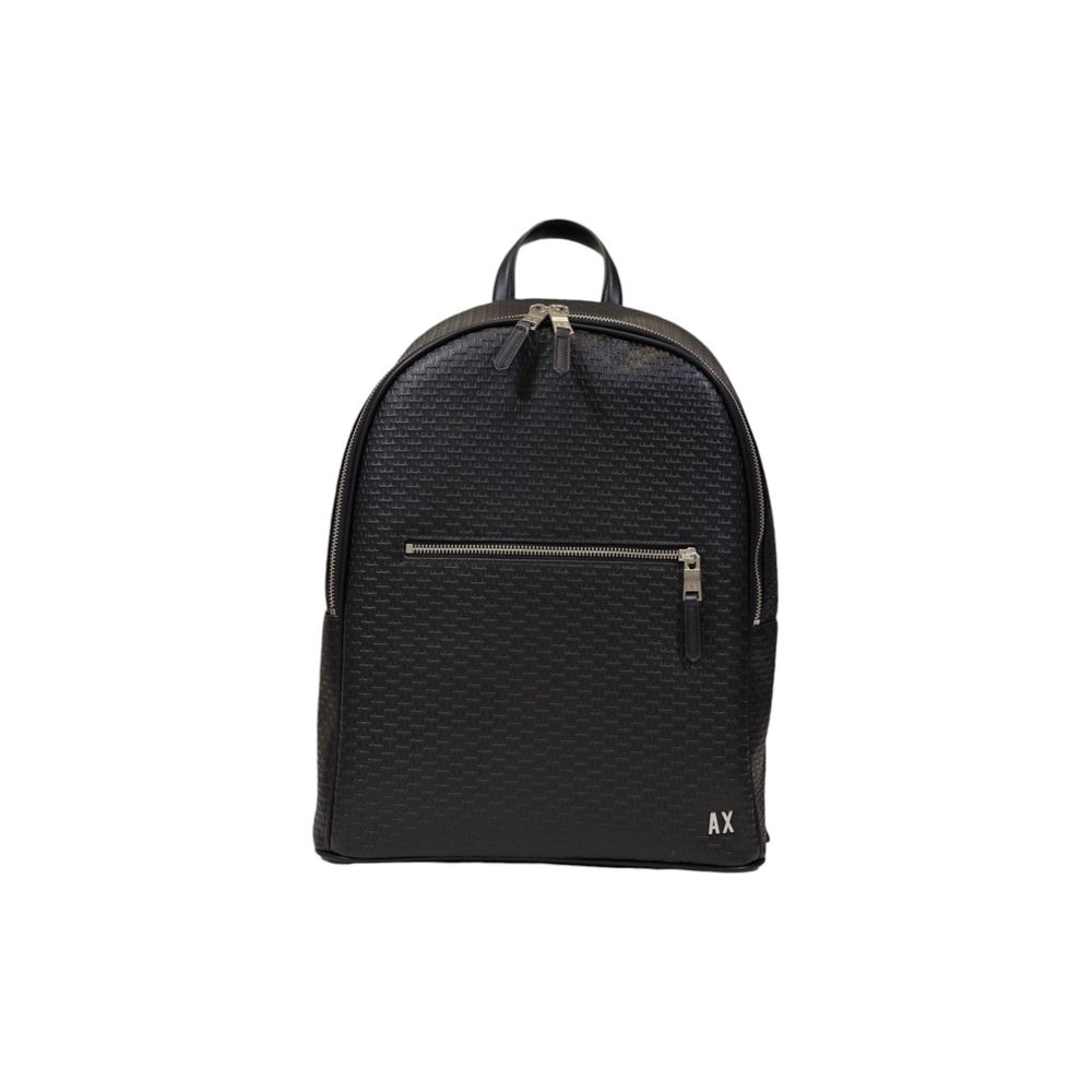 Schwarzer Polyester-Rucksack