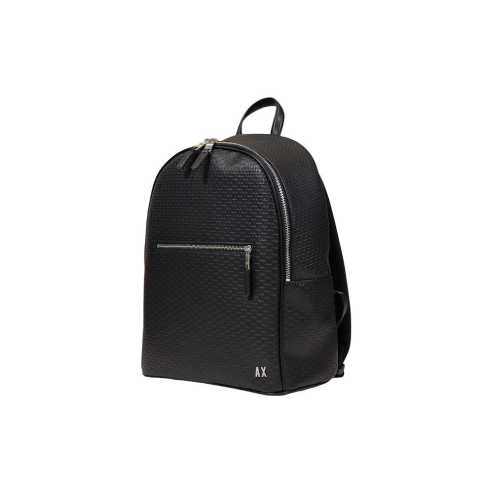 Schwarzer Polyester-Rucksack