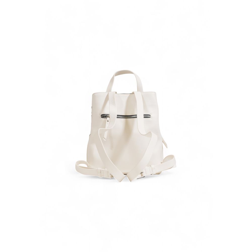 Beige Polyethylene Backpack