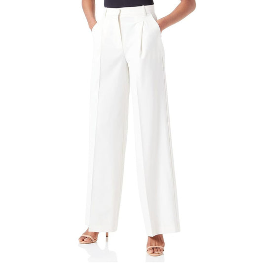 White Polyester Jeans & Pant