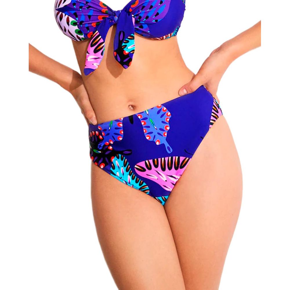 Purple Polyester Swimwear