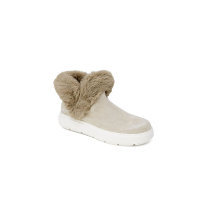 Beige Ledersneaker