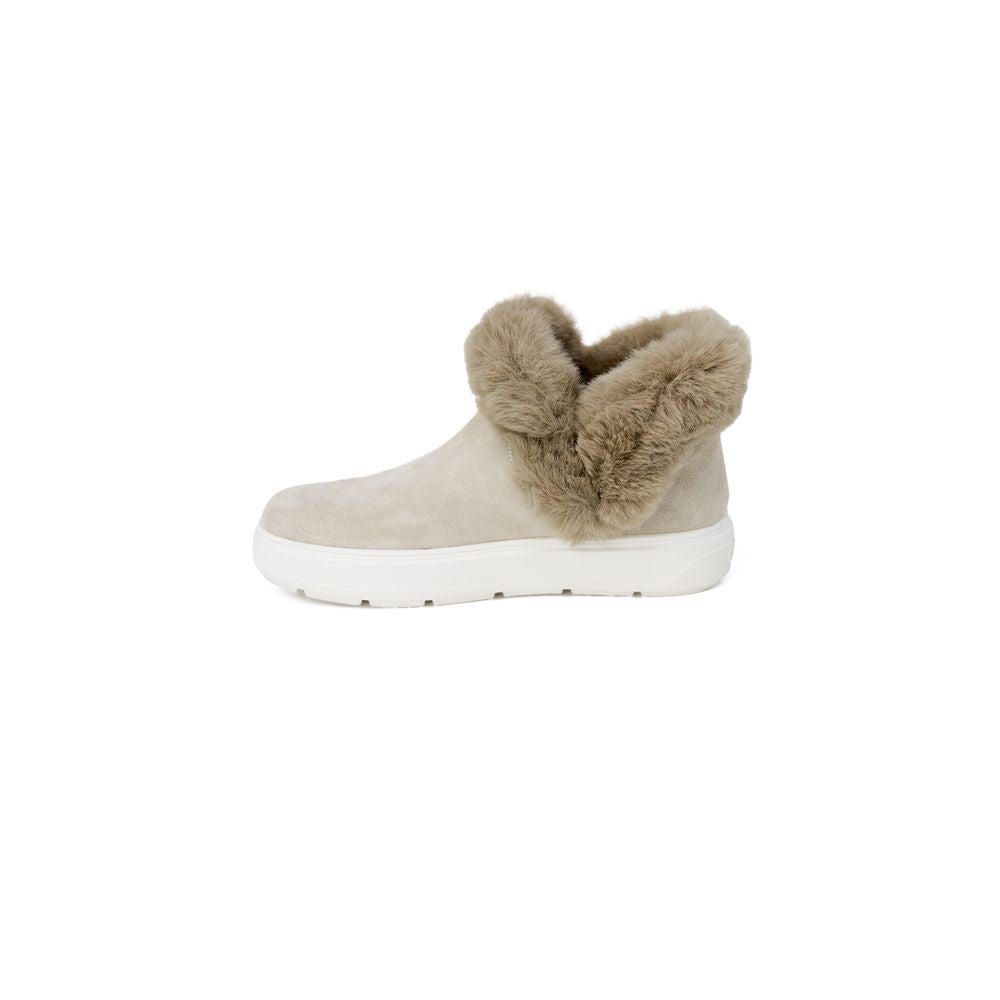 Beige Ledersneaker