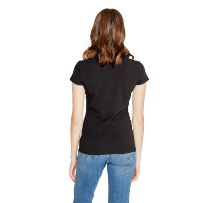 Schwarze Tops und T-Shirts aus Baumwolle