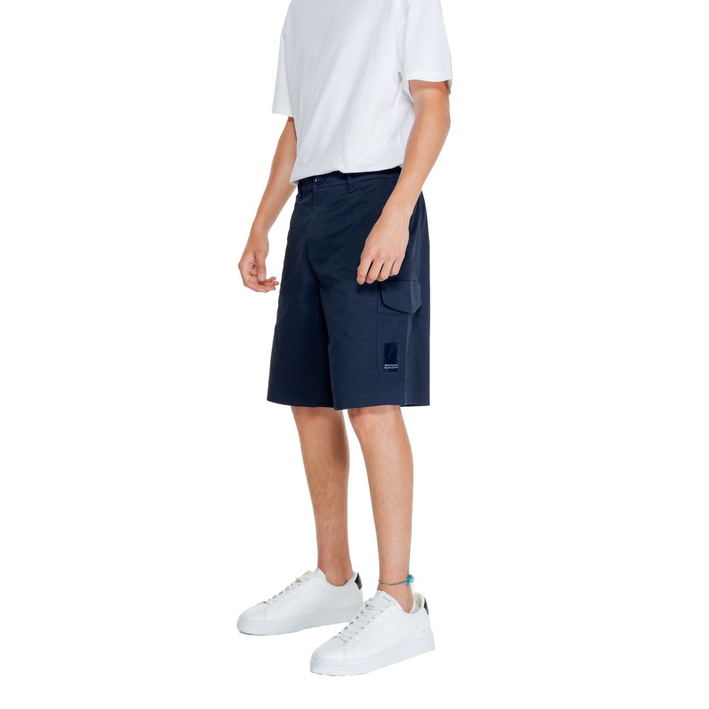 Blaue Baumwollshorts