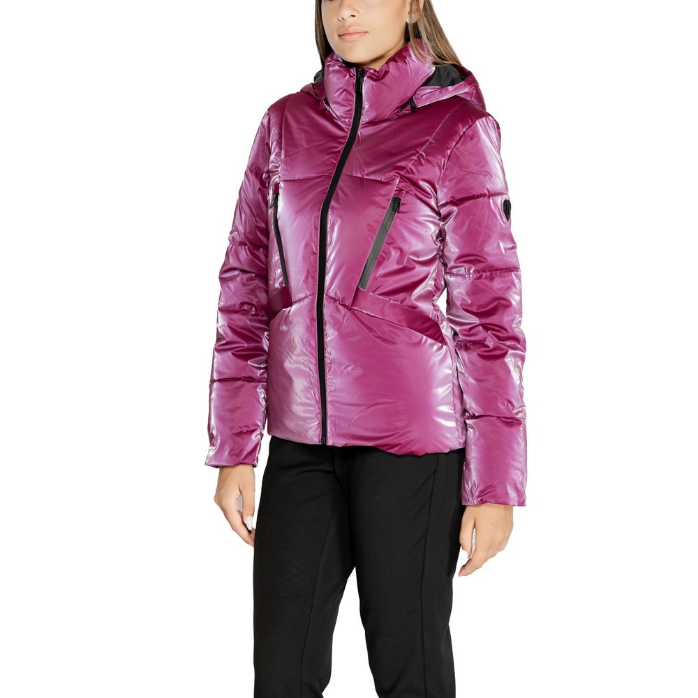 Purple Polyester Jackets & Coat