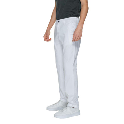 Pantalones y jeans de algodón blanco