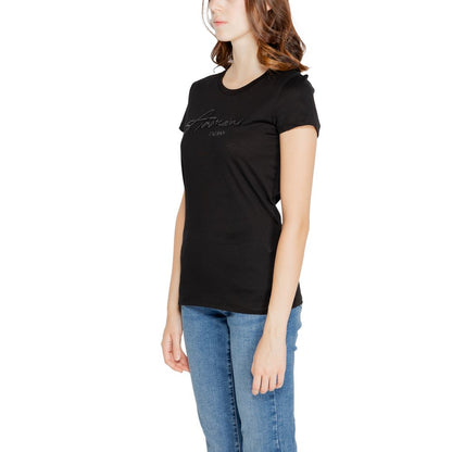 Schwarze Tops und T-Shirts aus Baumwolle