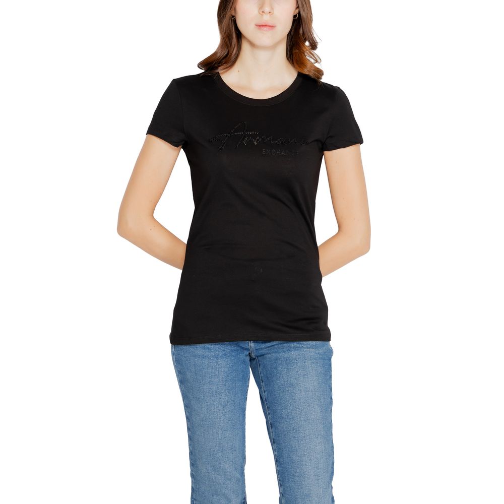 Schwarze Tops und T-Shirts aus Baumwolle