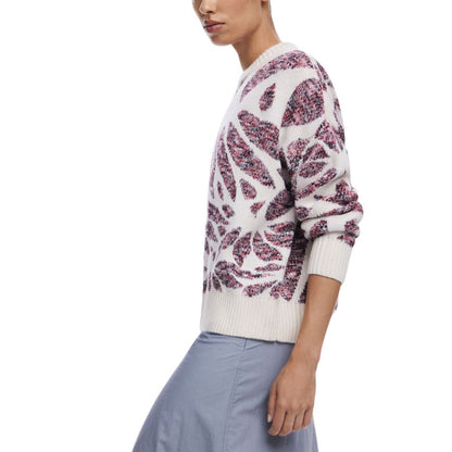 Bordeauxfarbener Polyesterpullover