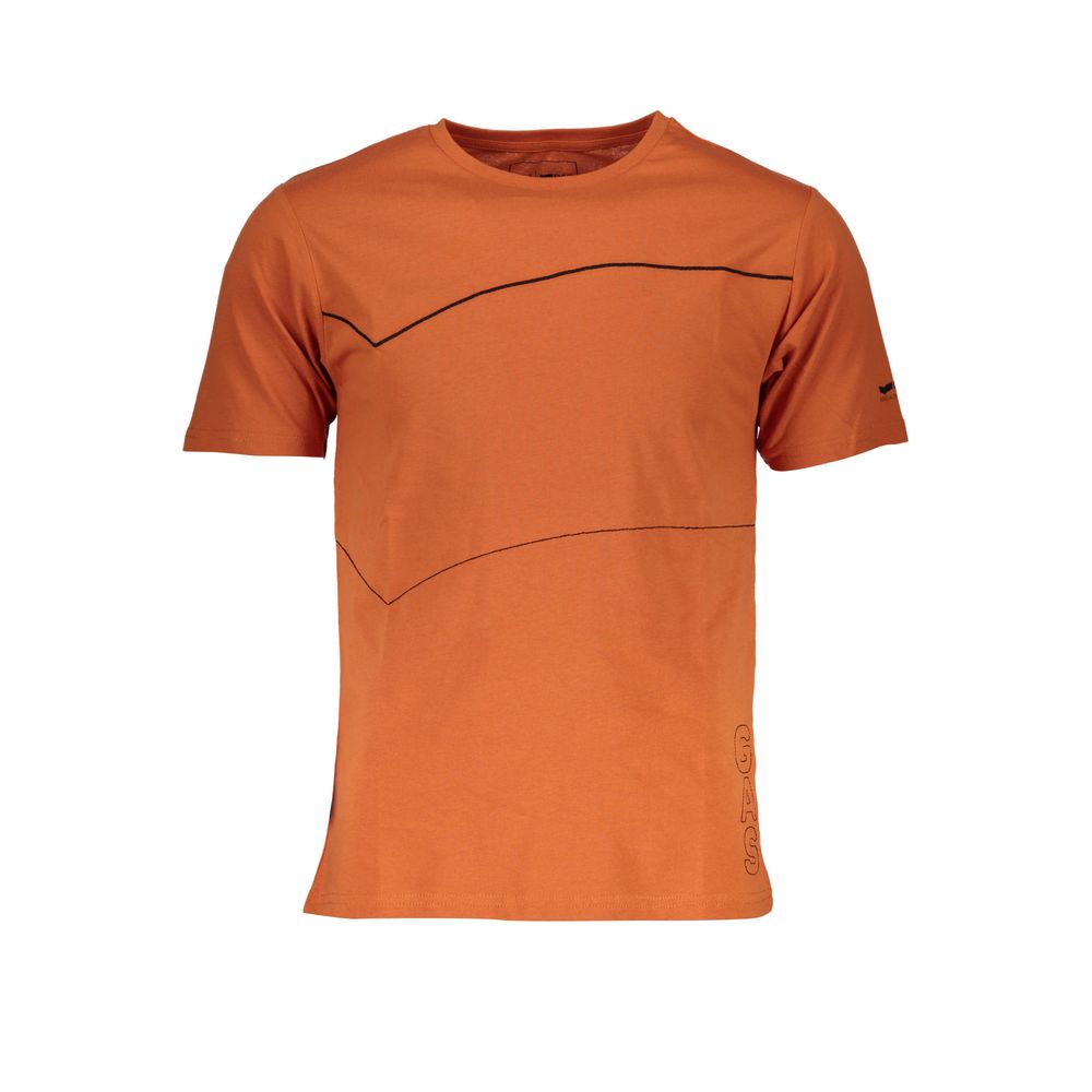 Camiseta de algodón color naranja