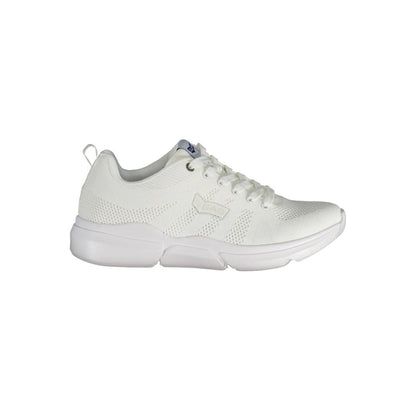 White Artificial Leather Sneaker