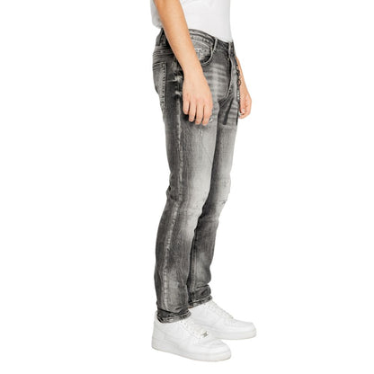 Graue Jeans und Hose aus Baumwolle