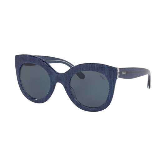 Blaue Sonnenbrille aus Acetat