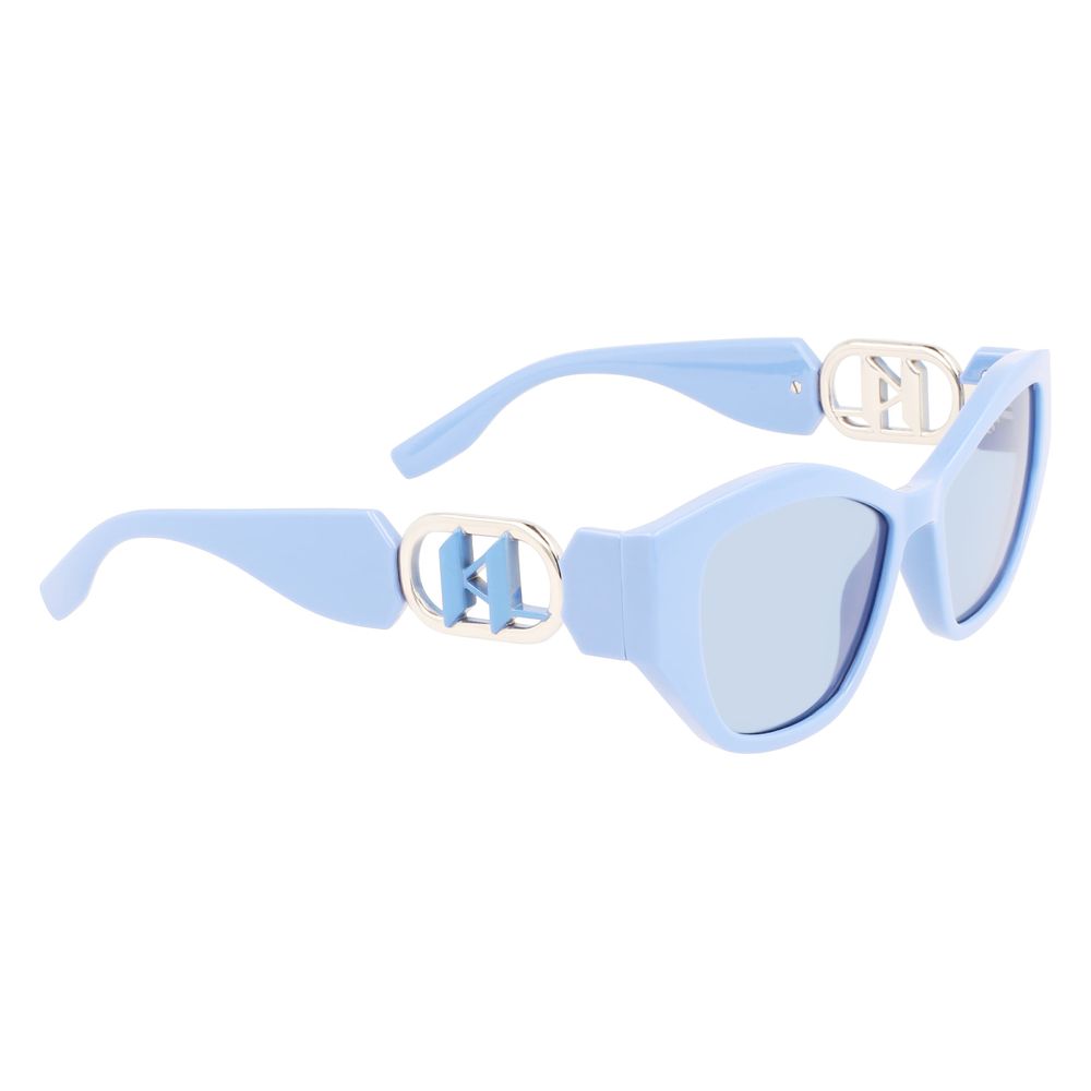 Blaue Sonnenbrille mit Spritzguss-Optik