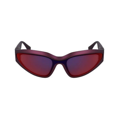 Rote Sonnenbrille mit Spritzguss-Optik