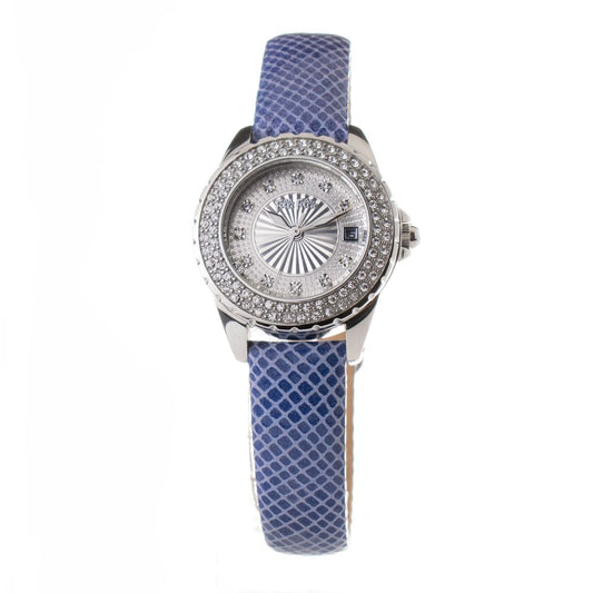 Reloj de cuero azul