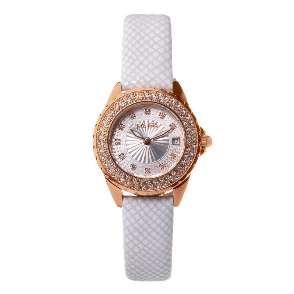 White Leather Watch