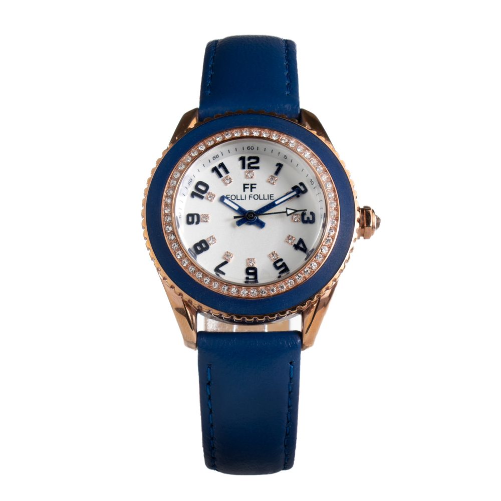 Reloj de cuero azul